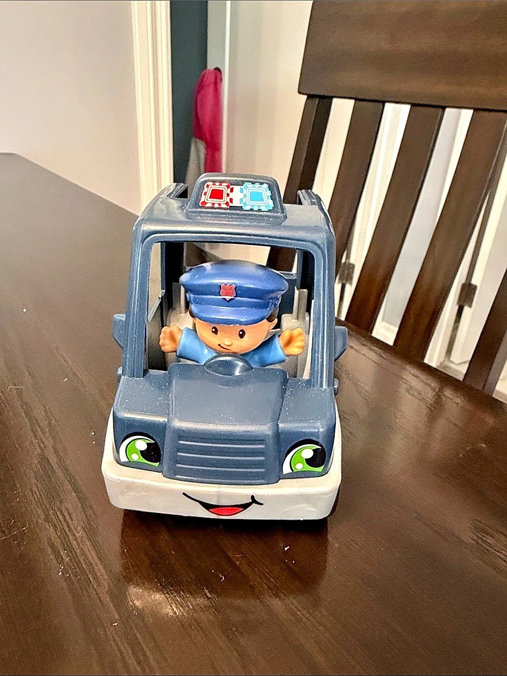 Fisher-Price Little People Lil Movers Police Car Blue & White